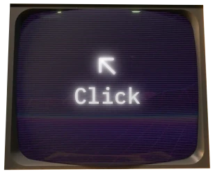 screen with click hint