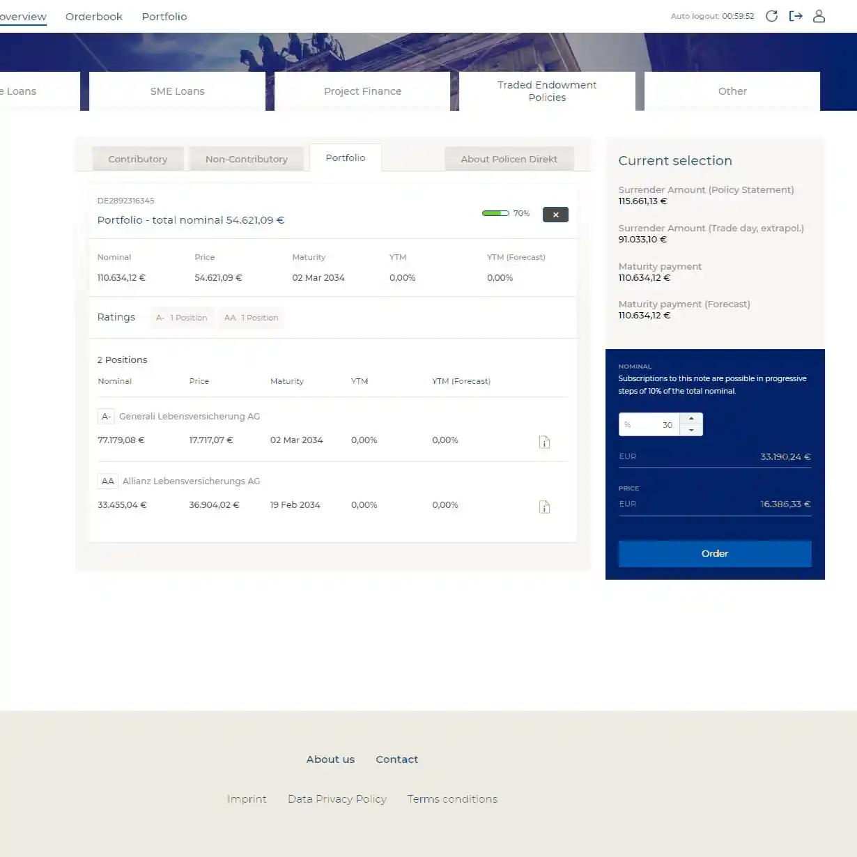 Pactum Securities UI